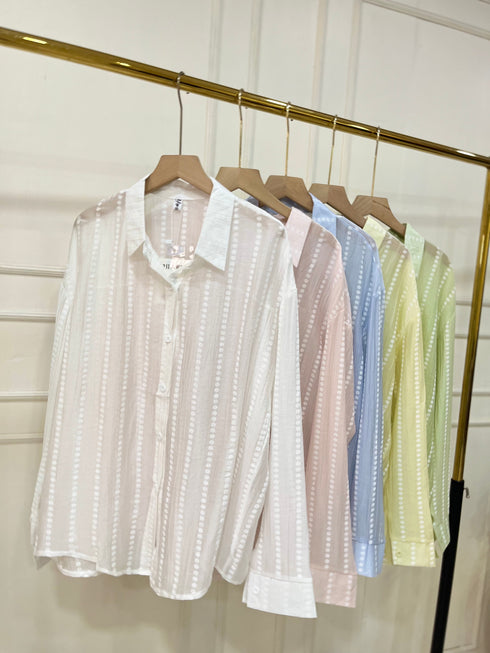 Summer Embroidered Transparent Shirts